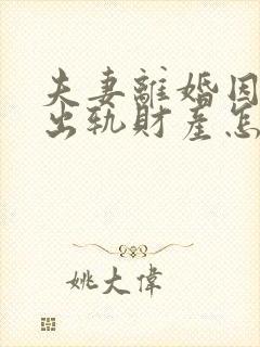 夫妻离婚因一方出轨财产怎么判