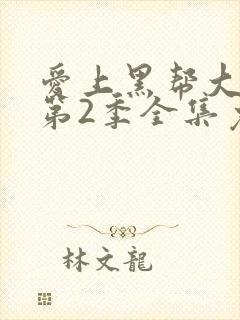 爱上黑帮大佬的第2季全集免费观看封面