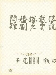 闪婚总裁狠狠宠短剧免费观看全集