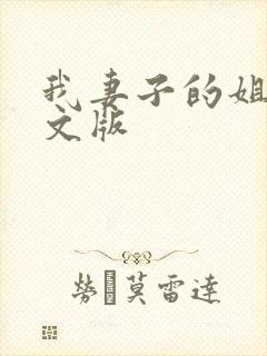 我妻子的姐姐中文版