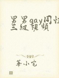 男男gay同性三级视频