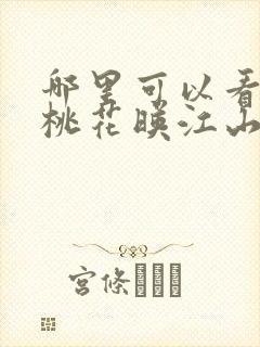 哪里可以看到《桃花映江山》原著完结版