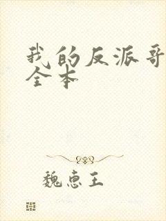 我的反派哥哥们全本