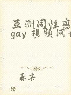 亚洲同性恋男 gay 视频网站