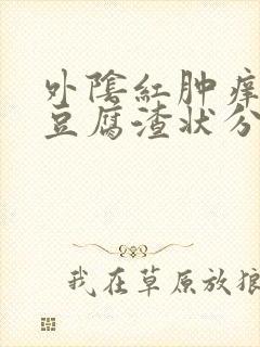 外阴红肿痒伴有豆腐渣状分泌物