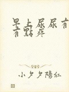 早上尿尿有点黄有点疼