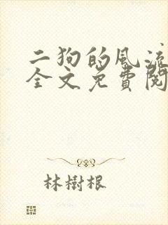 二狗的风流人生全文免费阅读