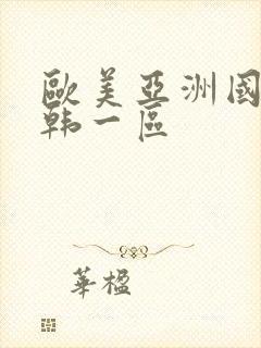 欧美亚洲国产日韩一区