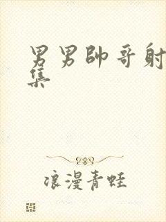 男男帅哥射精合集