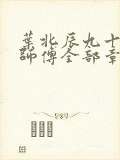 叶北辰九十九位师傅全部章节