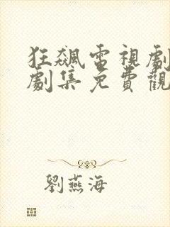 狂飙电视剧全集剧集免费观看