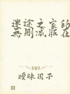 迷途之家的姐姐无删减版在线播放