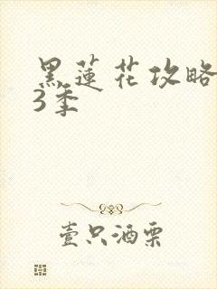 黑莲花攻略手册3季