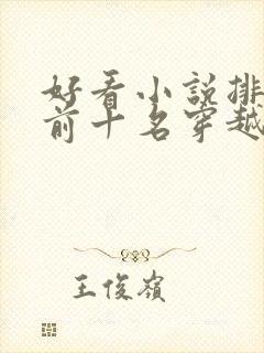 好看小说排行榜前十名穿越封面