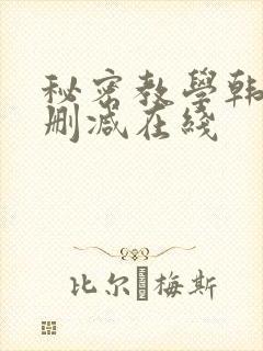 秘密教学韩漫无删减在线