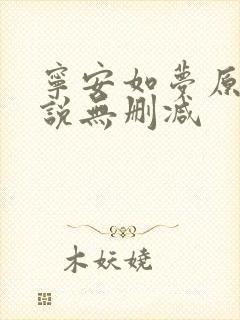 宁安如梦原著小说无删减封面