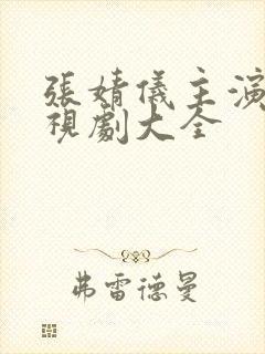 张婧仪主演的电视剧大全封面