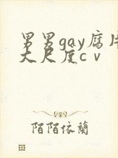 男男gay腐片大尺度cⅴ