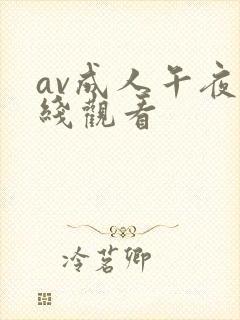 av成人午夜在线观看封面