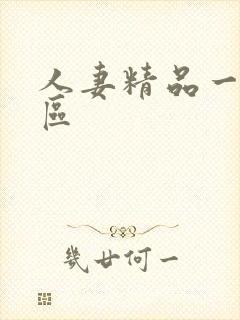 人妻精品一二三区