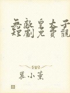 无敌皇太子武元短剧免费观看全集