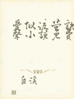 爱似流萤诀别无声小说免费阅读封面