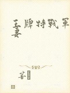 王牌特战军少追妻