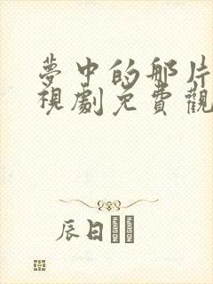 梦中的那片海电视剧免费观看全集