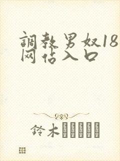 调教男奴18禁网站入口封面