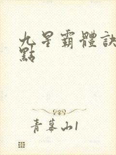 九星霸体诀 顶点