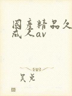 国产精品久久久成人av