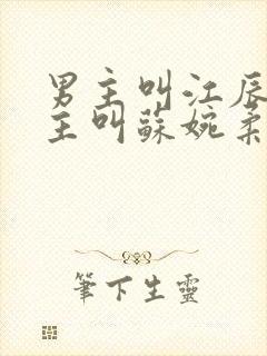 男主叫江辰,女主叫苏婉柔的小说