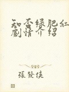 知否绿肥红瘦的剧情介绍封面