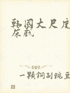 韩国大尺度激情床戏