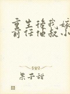 重生后我嫁给了前任他叔小说