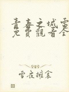 青春之城电视剧免费观看全集剧情