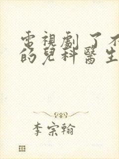 电视剧 了不起的儿科医生