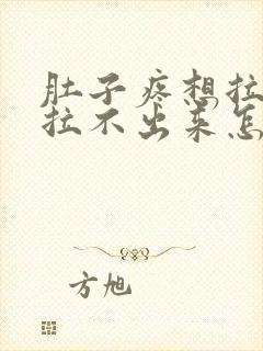 肚子疼想拉屎又拉不出来怎么回事封面