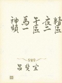 神马午夜精品视频一区二区