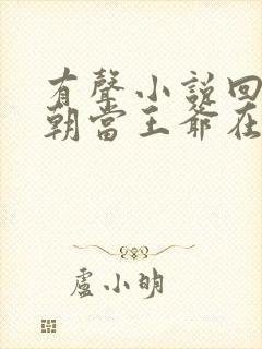 有声小说回到明朝当王爷在线收听封面