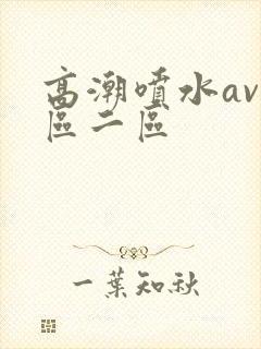 高潮喷水av一区二区