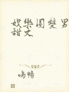 娱乐圈双男主小甜文