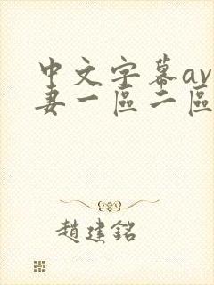中文字幕av人妻一区二区
