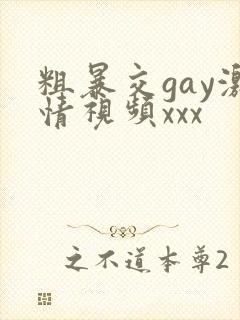 粗暴交gay激情视频xxx