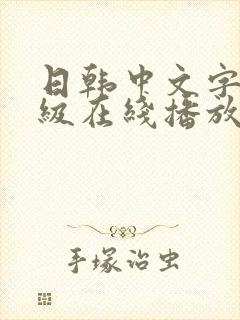 日韩中文字幕三级在线播放