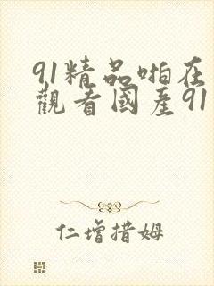 91精品啪在线观看国产91九色