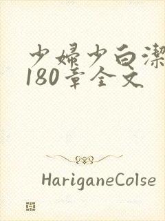 少妇少白洁1～180章全文