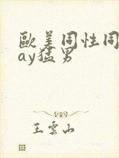 欧美同性同志gay猛男