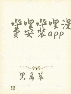 哔哩哔哩漫画免费安装app