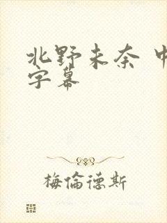 北野未奈 中文字幕